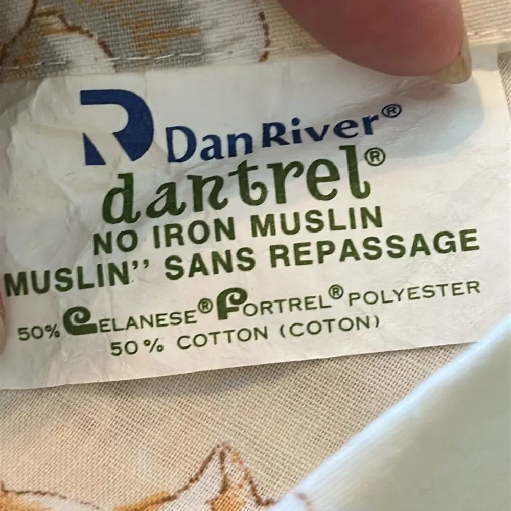 Vintage new in packaging Danville Evening Song Muslin Standard Pillowcases + One
